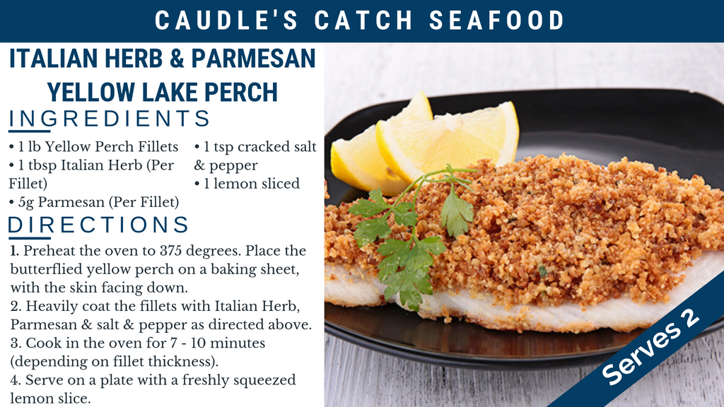 Italian Herb & Parmesan Yellow Lake Perch