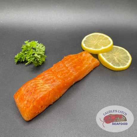 Fresh Jamaican Jerk Marinated 4oz. Salmon Portions