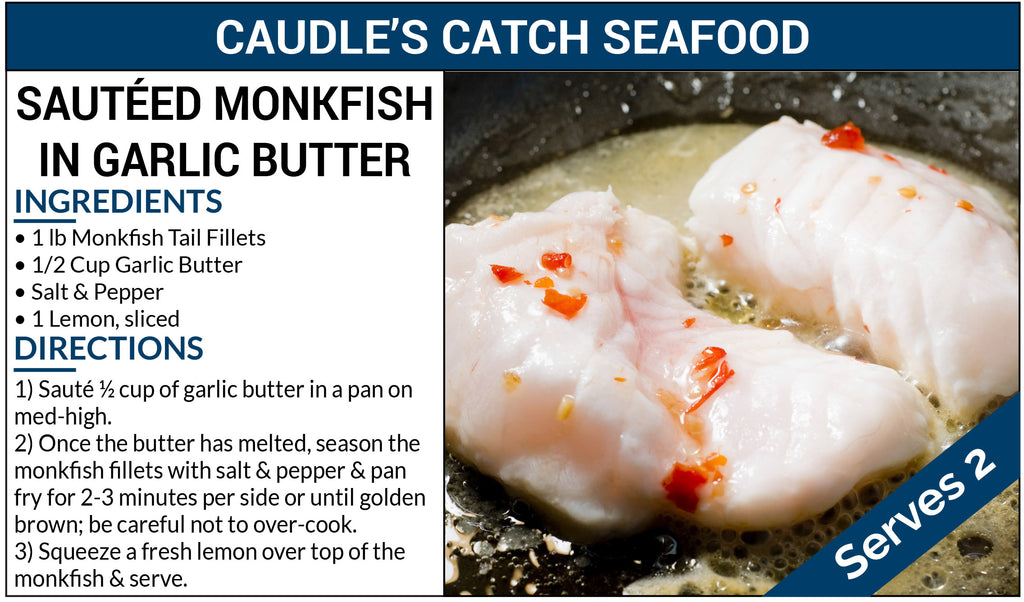 Sautéed Monkfish In Garlic Butter