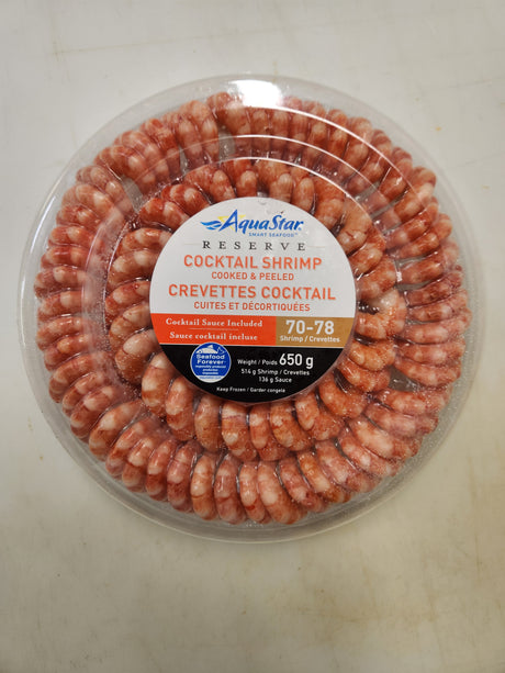 Cooked Shrimp Platter 650g Aqua Star