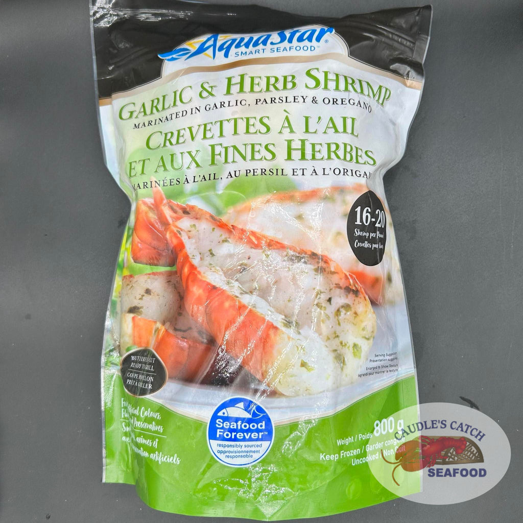 Herb & Garlic Butterfly Shrimp, Aqua Star