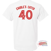 Caudle's Catch White 40th TShirt