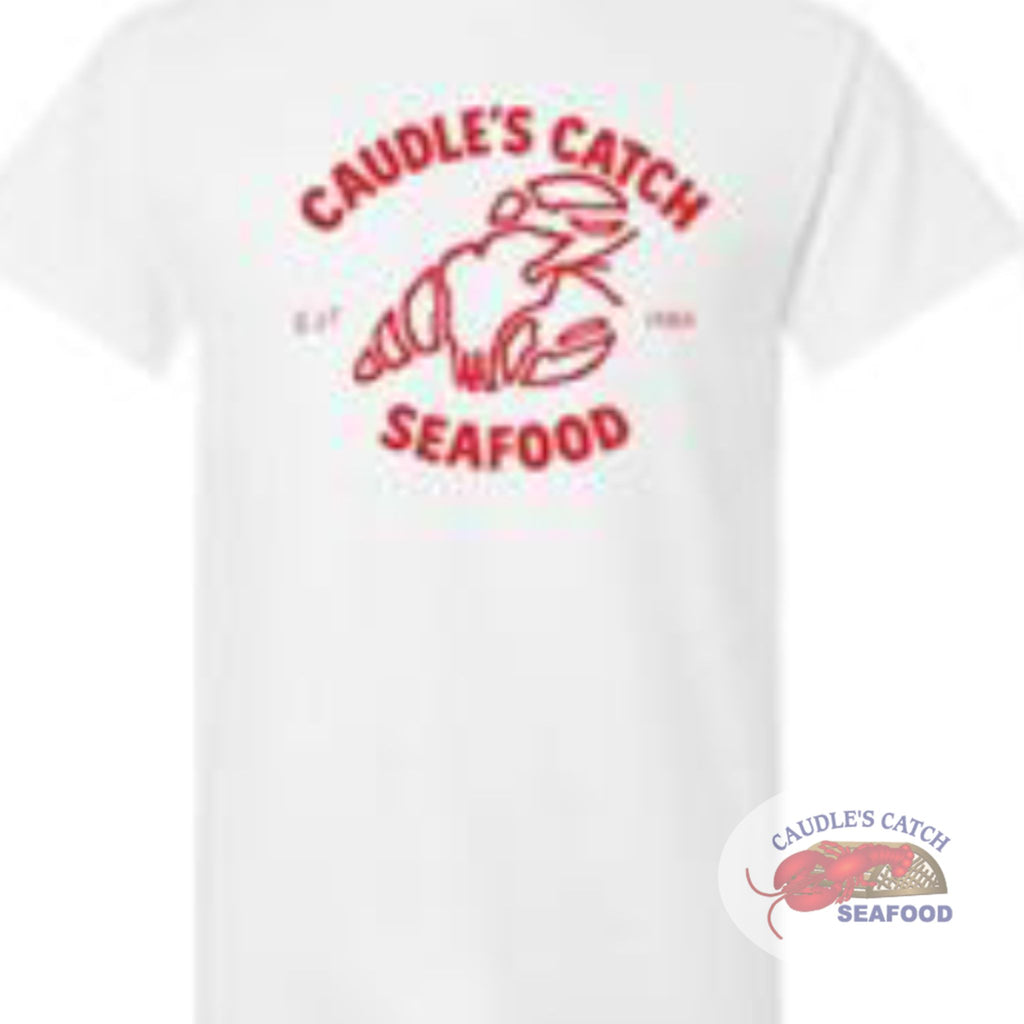 Caudle's Catch White 40th TShirt