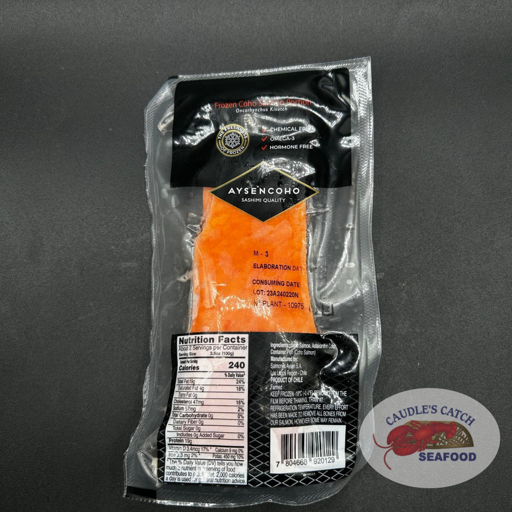 Coho Salmon Portions (6oz) - Sashimi Grade