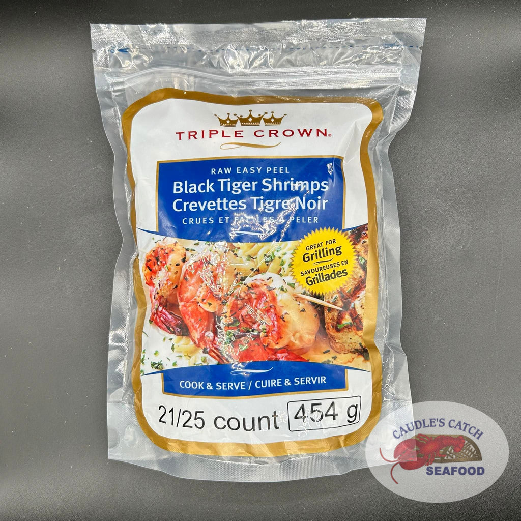 Raw Black Tiger Shrimp (Shell-On & Deveined)