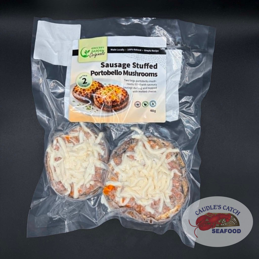 Sausage Stuffed Portobello, Grocery Garden