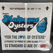 Fresh 33ct Malpeque Oyster Box