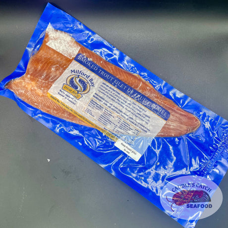 Milford Bay Smoked Trout Fillets (@ $32.99/lb)