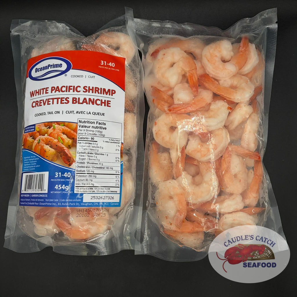 Cooked White Pacific Shrimp (Peeled & Deveined)