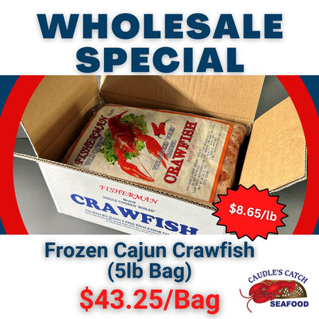 Wholesale Special: Frozen Cajun Crawfish (5lb bag)