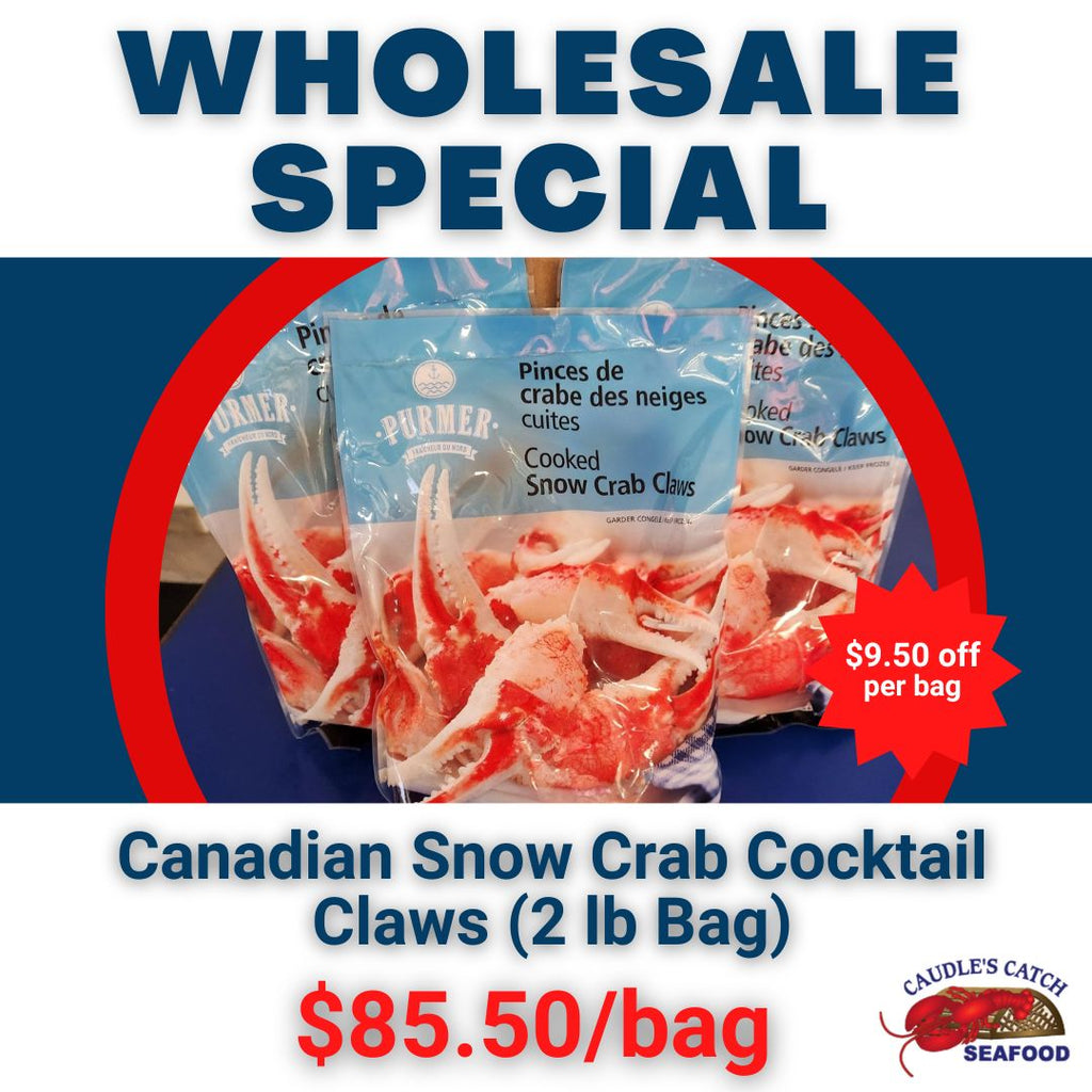 Wholesale Special: Cooked Canadian Snow Crab Claws 908g