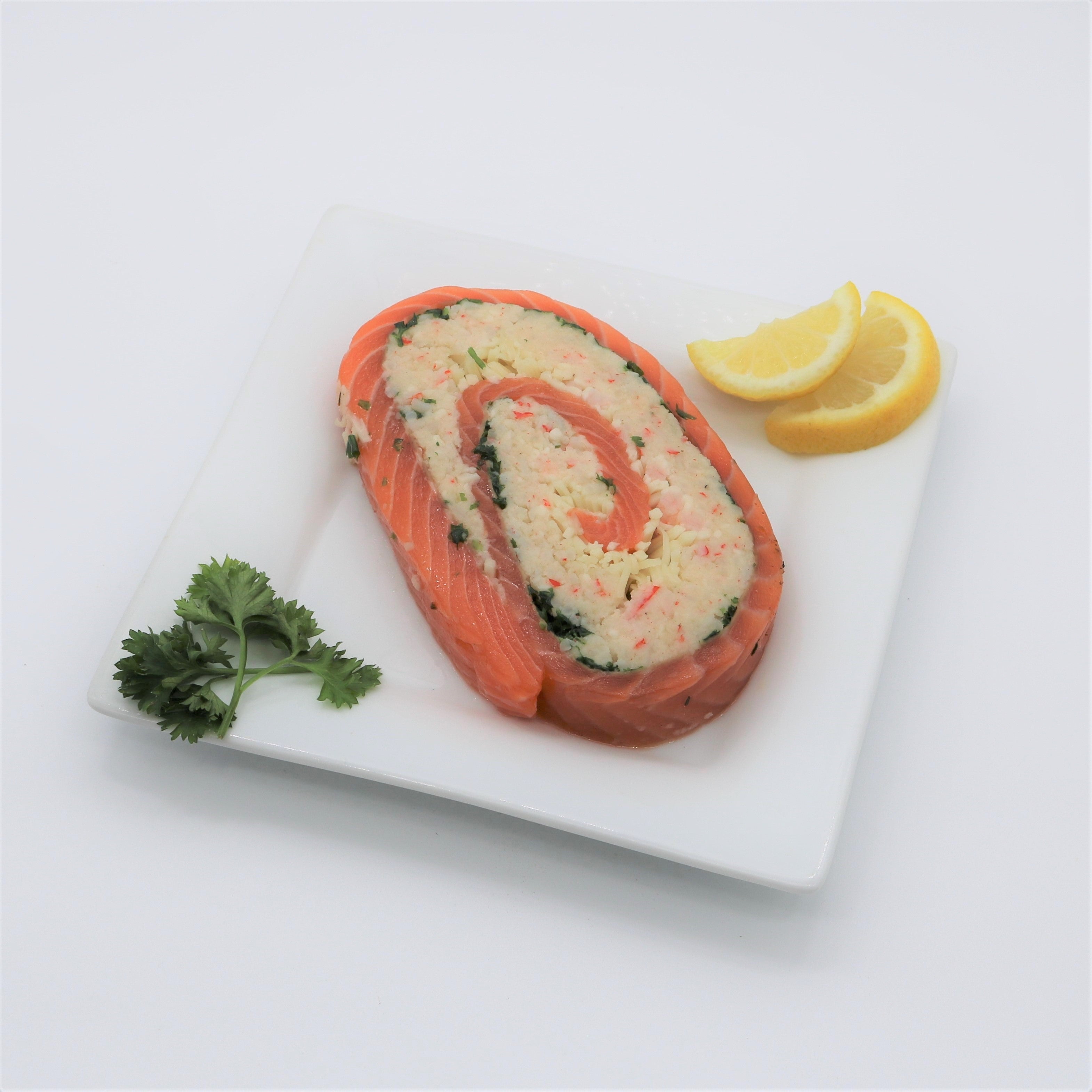Freshly Made Salmon Pinwheels (Per Piece) | Caudle's Catch Seafood