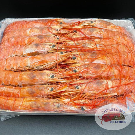Wild-Caught Argentine Red Shrimp (Whole, Head-On, 6-8ct)